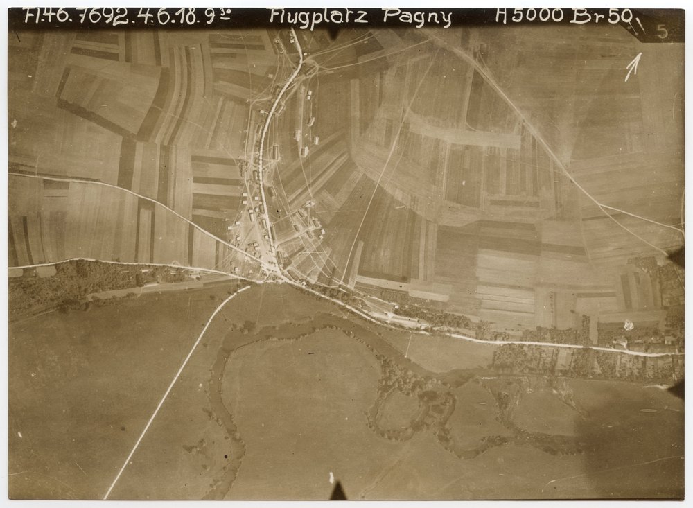 Aerial photograph of Flugplatz Pagny