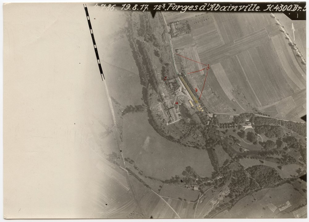 Aerial photograph of Forges d'Abainville industrial complex