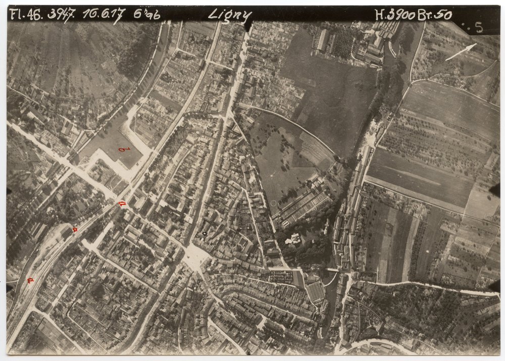 Aerial photograph of Ligny
