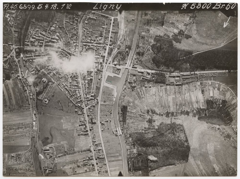 Aerial photograph of Ligny