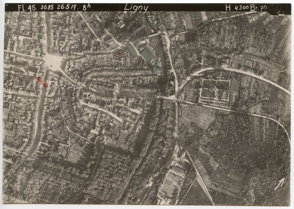 Aerial photograph of Ligny industrial area