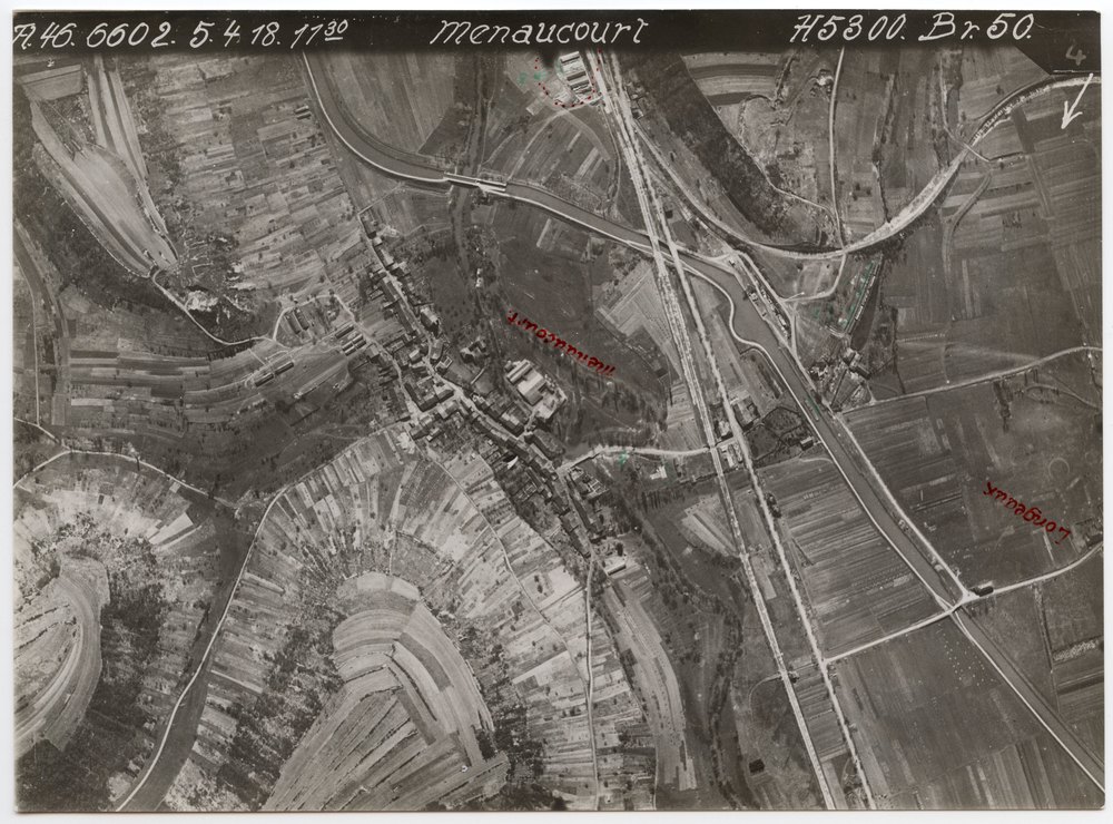 Aerial photograph of Menaucourt