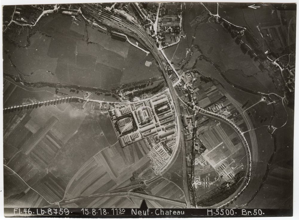 Aerial photograph of Neuf-Chateau area