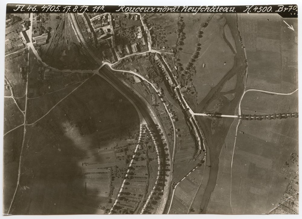 Aerial photograph of Rouceux near Neufchâteau