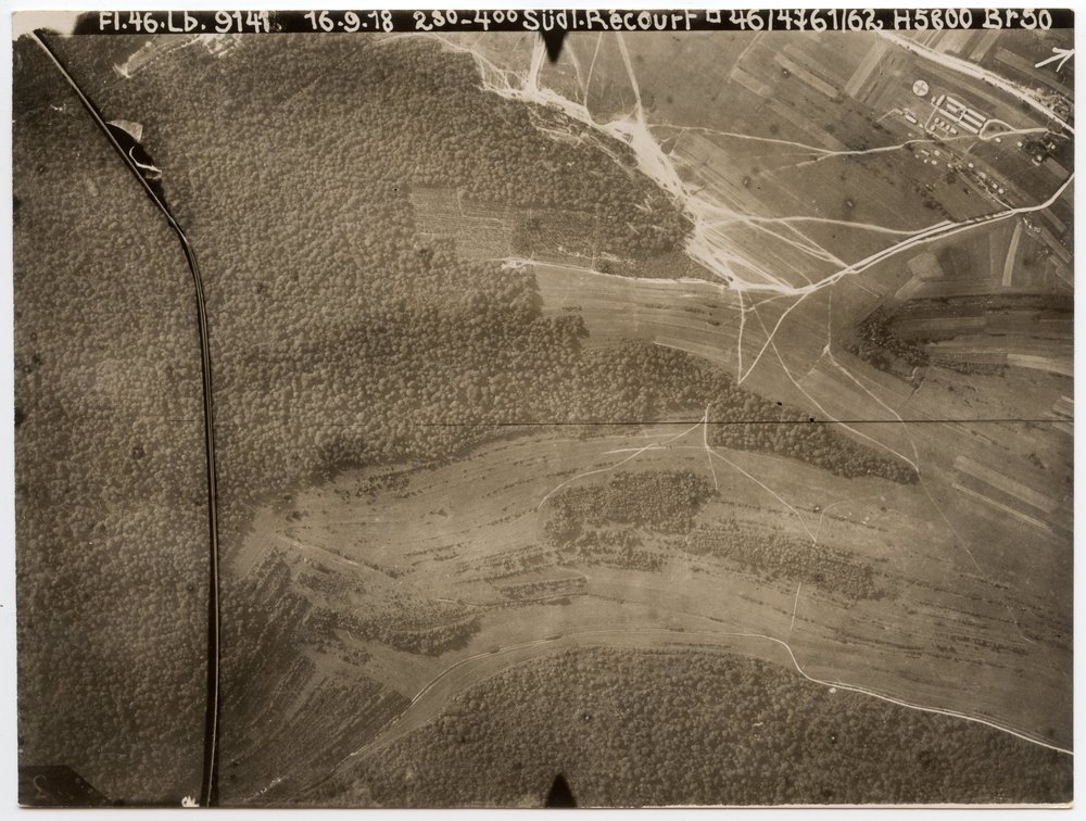 Aerial photograph south of Recourt