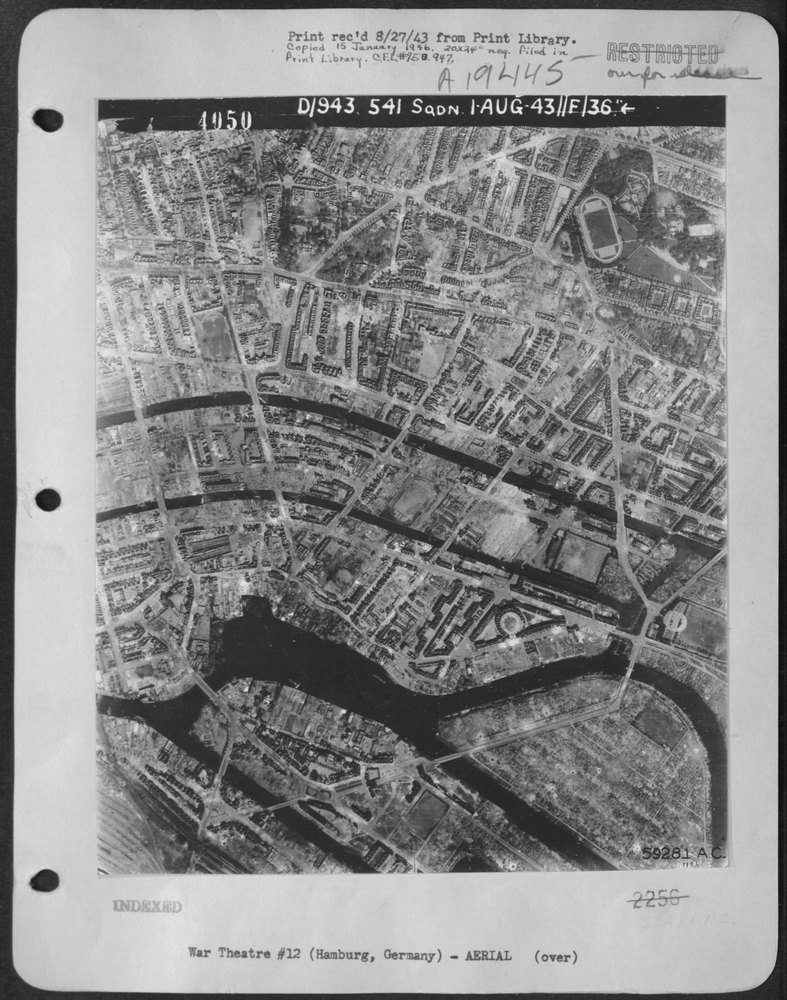 Aerial view of Hamburg