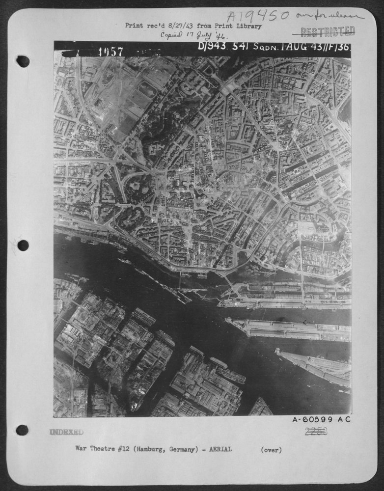 Aerial view of Hamburg