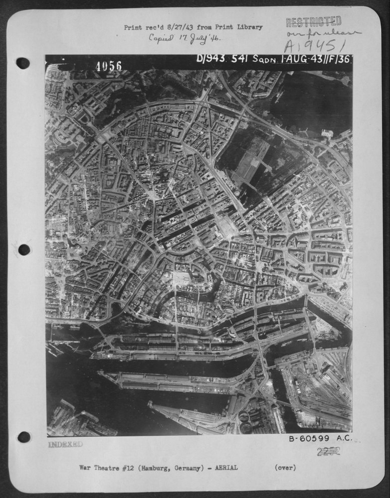 Aerial view of Hamburg