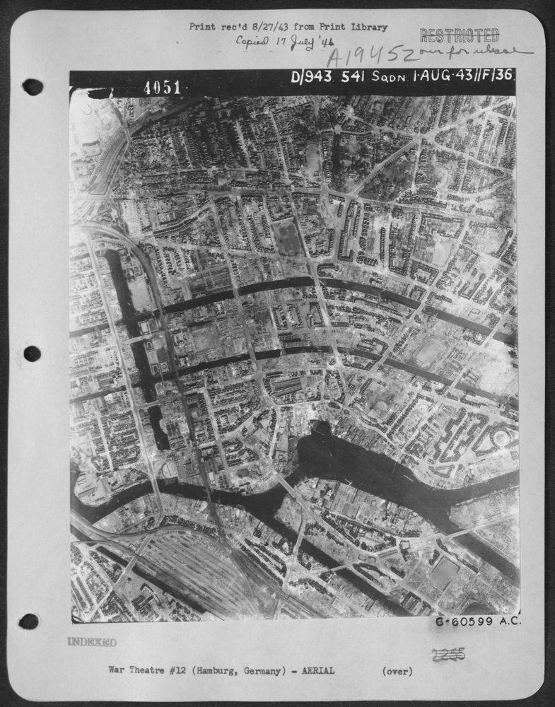 Aerial view of Hamburg