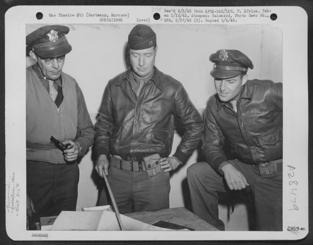Air Corps Intelligence Officers in Morocco