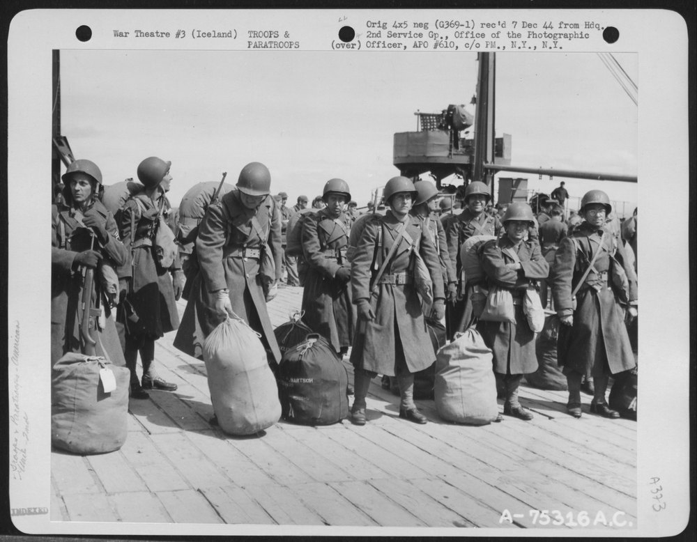 Air Corps Troops At Keflavik Iceland