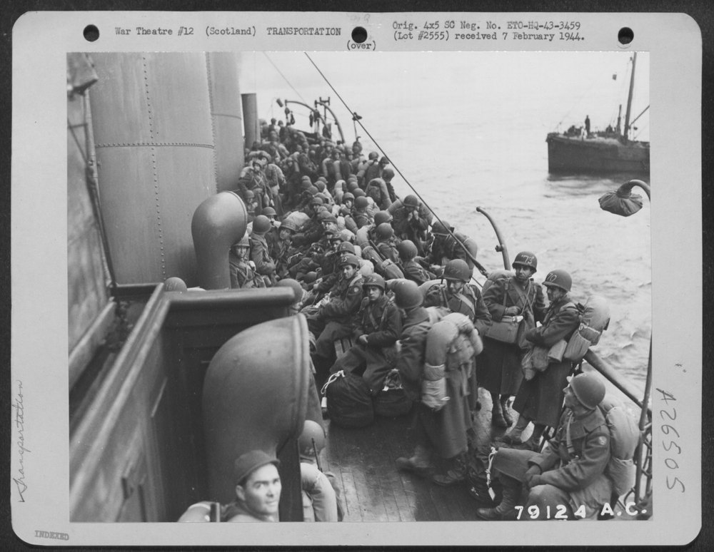 Air Force men at Gourock Scotland