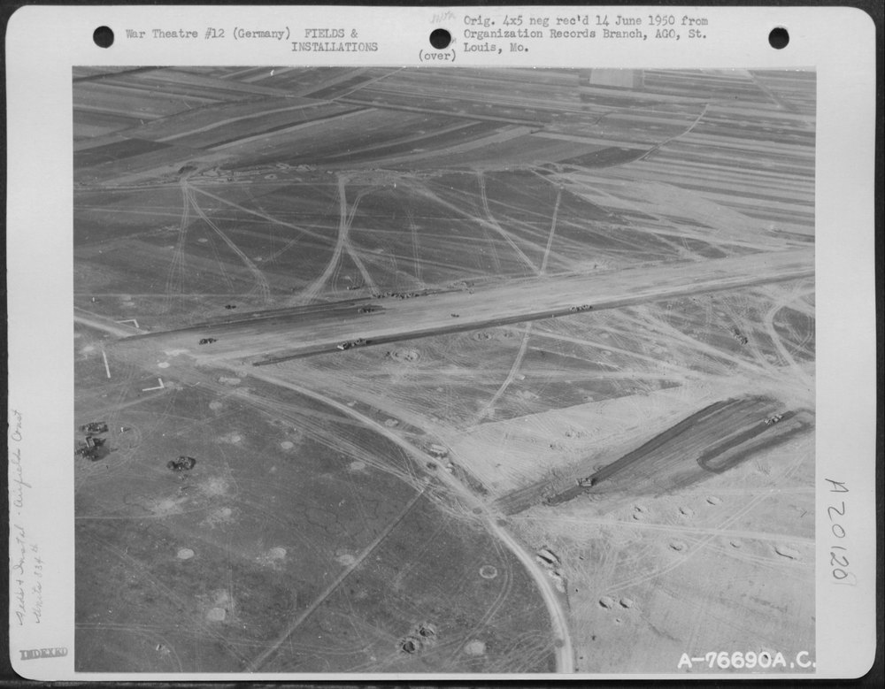 Airfield at Niedermendig being reconstructed
