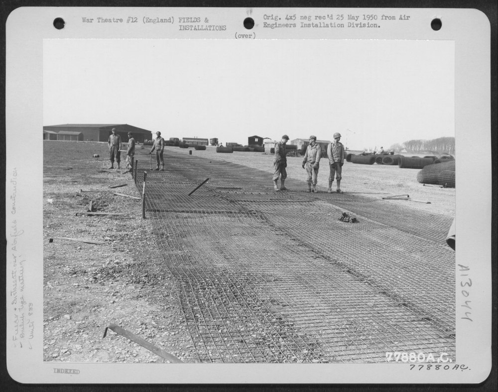 Airfield construction at Cokethorpe