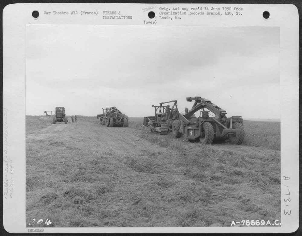 Airfield construction at St Laurent