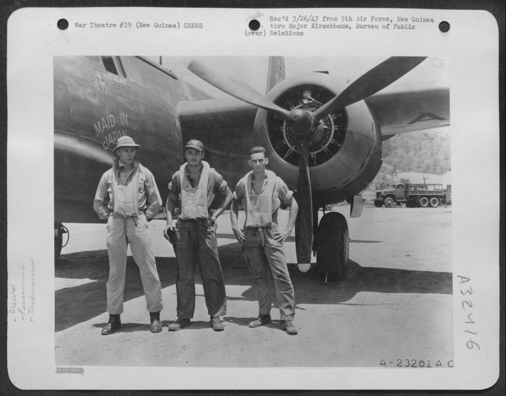Airmen in New Guinea