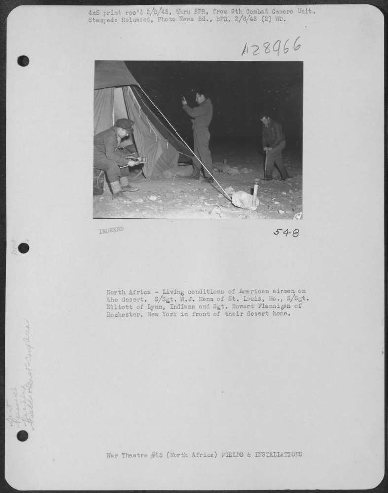 Airmen in North Africa