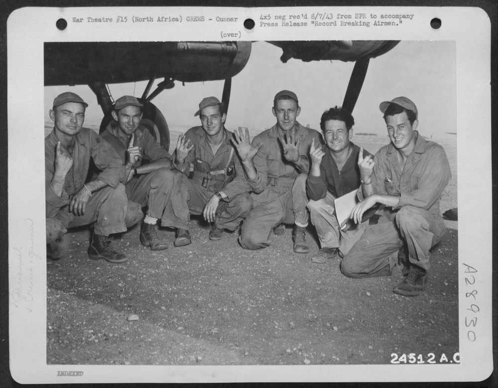 Airmen in North Africa