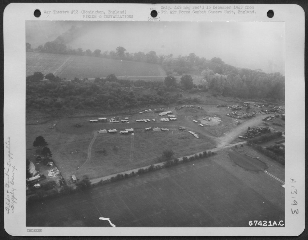 Airplane parts salvaged at Honington