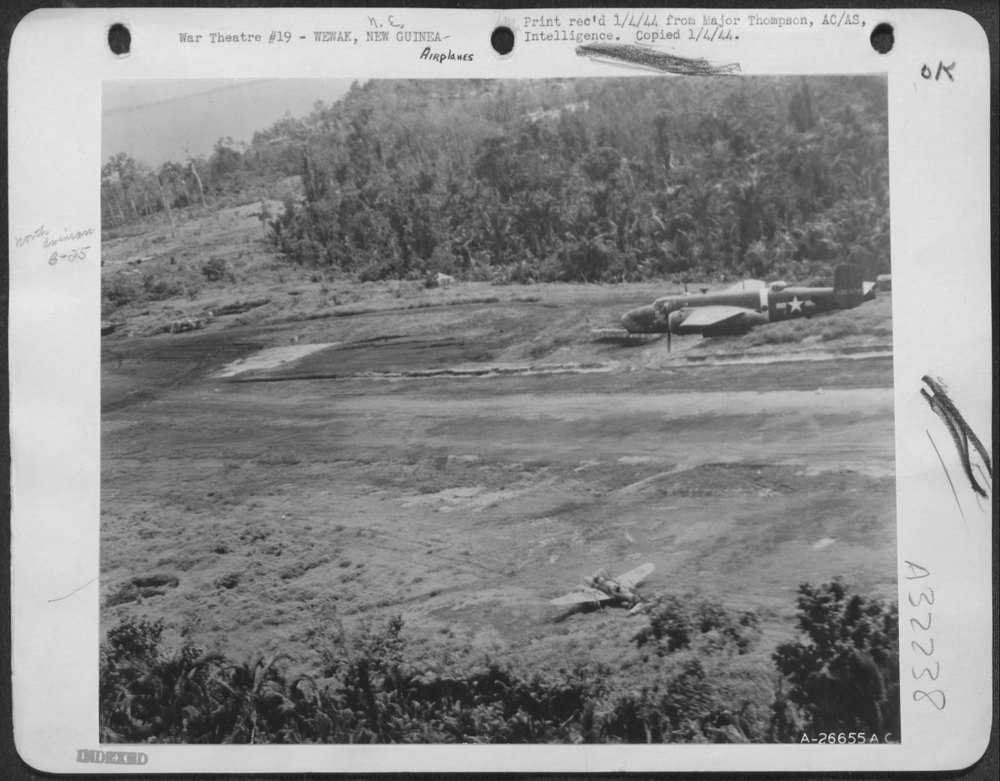 Airplanes at Wewak New Guinea