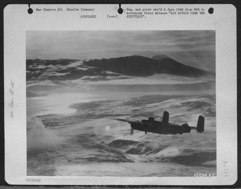 Aleutian Time The Lead Plane Of The First Flight Of U.S