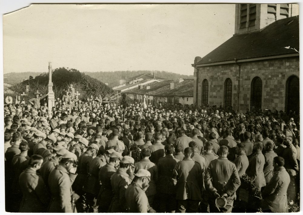 All Saints' Day sermon in a cemetery in enemy country