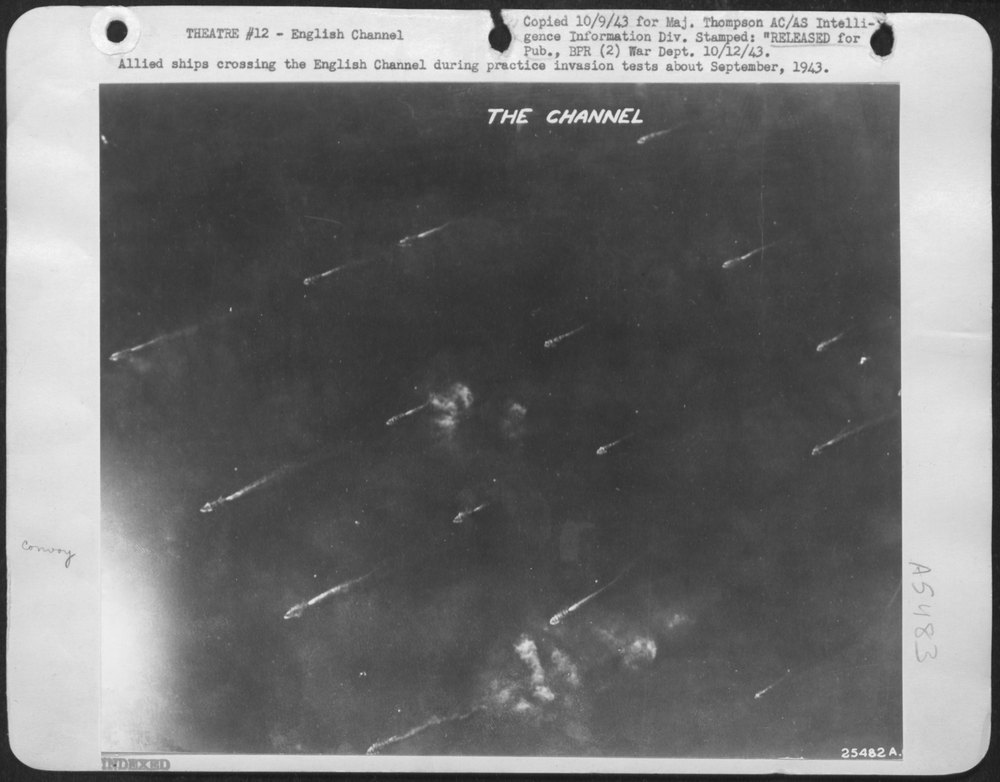 Allied ships in English Channel