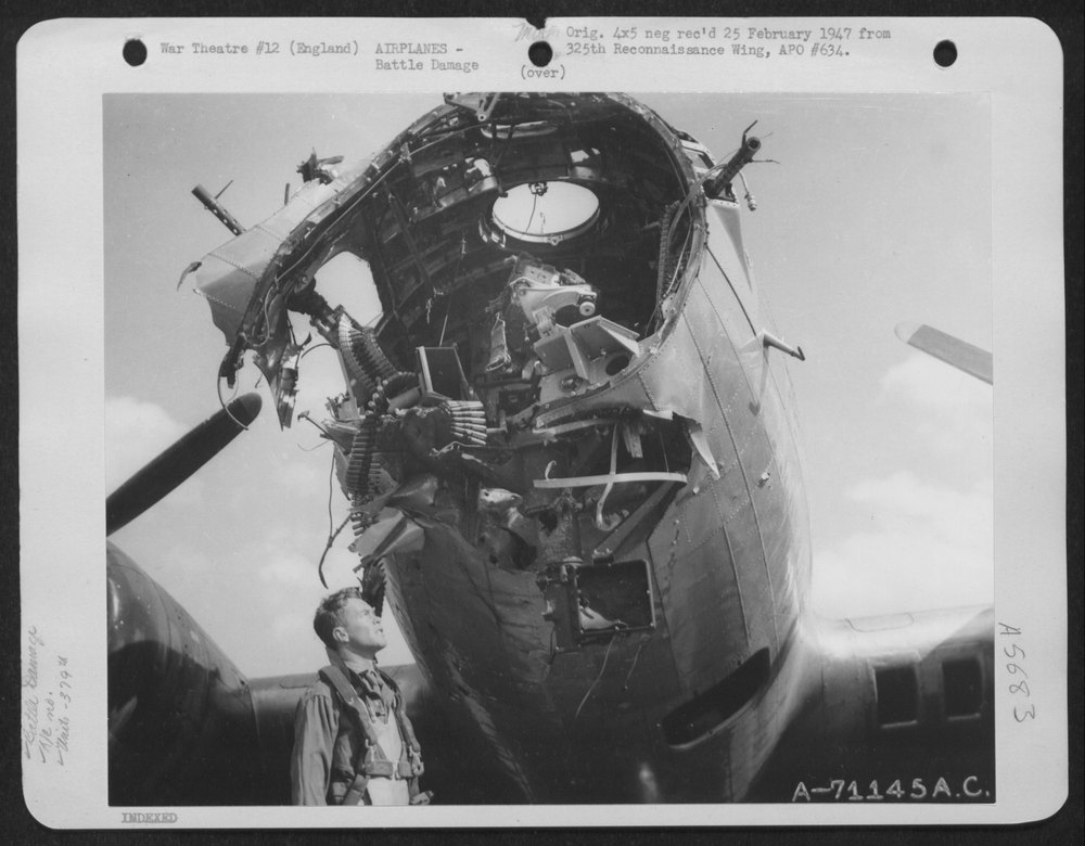 Although this Boeing B-17 "Flying Fortress" (A/C 890) of the 379th