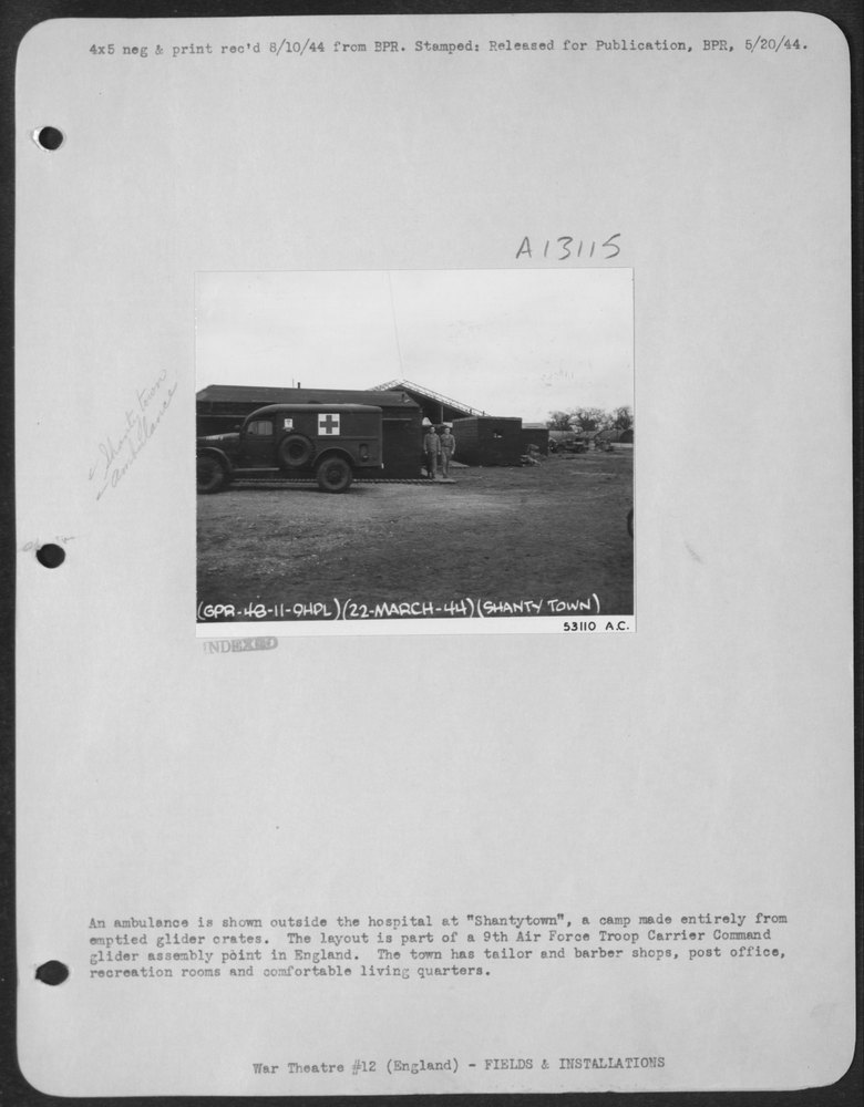 Ambulance at Shantytown England