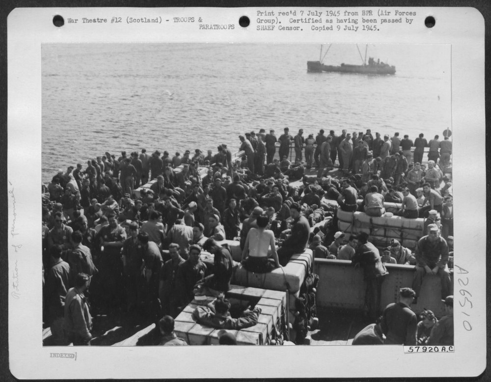American Air Force on Queen Elizabeth