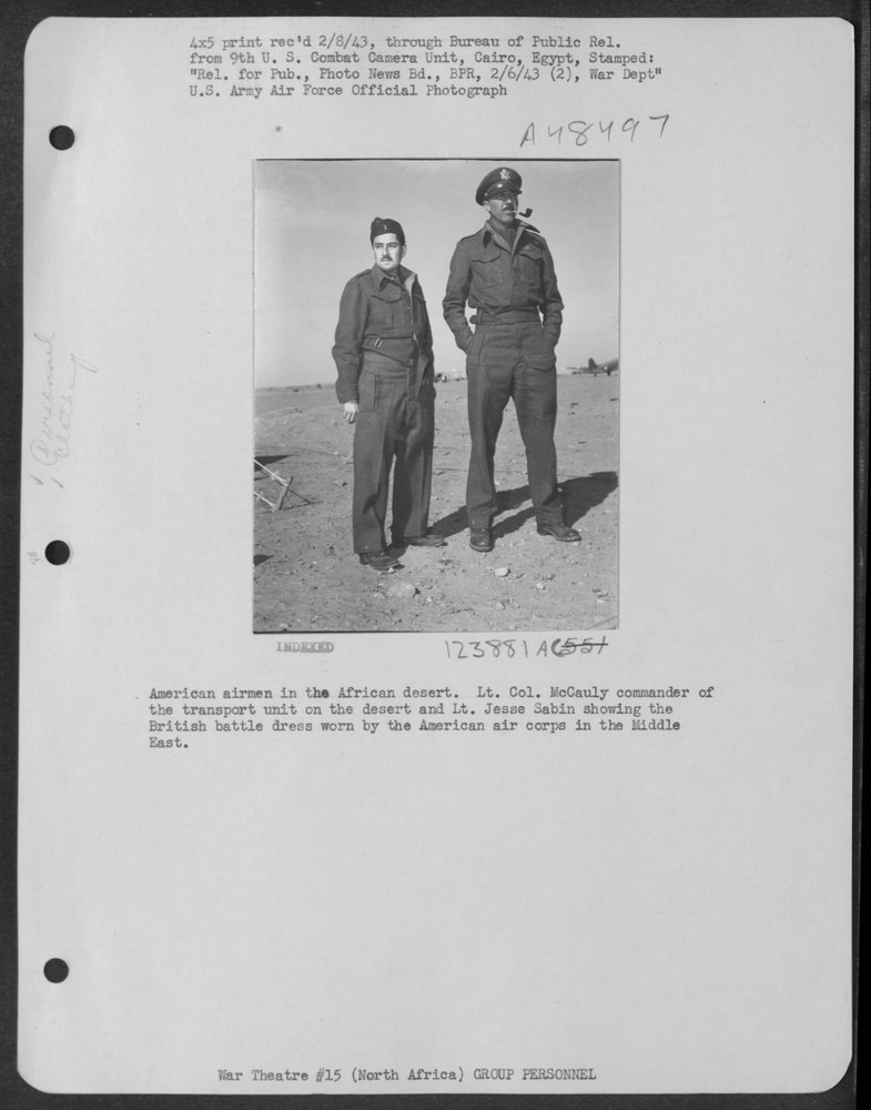 American Airmen In African Desert