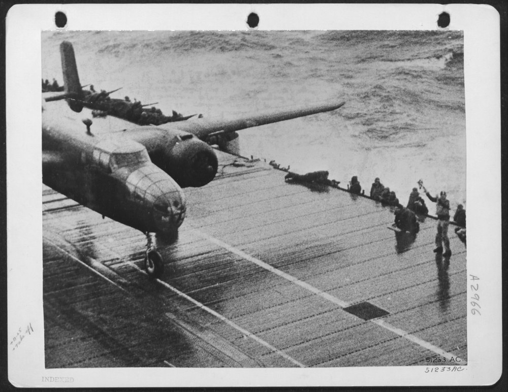 American fliers in Pacific raid