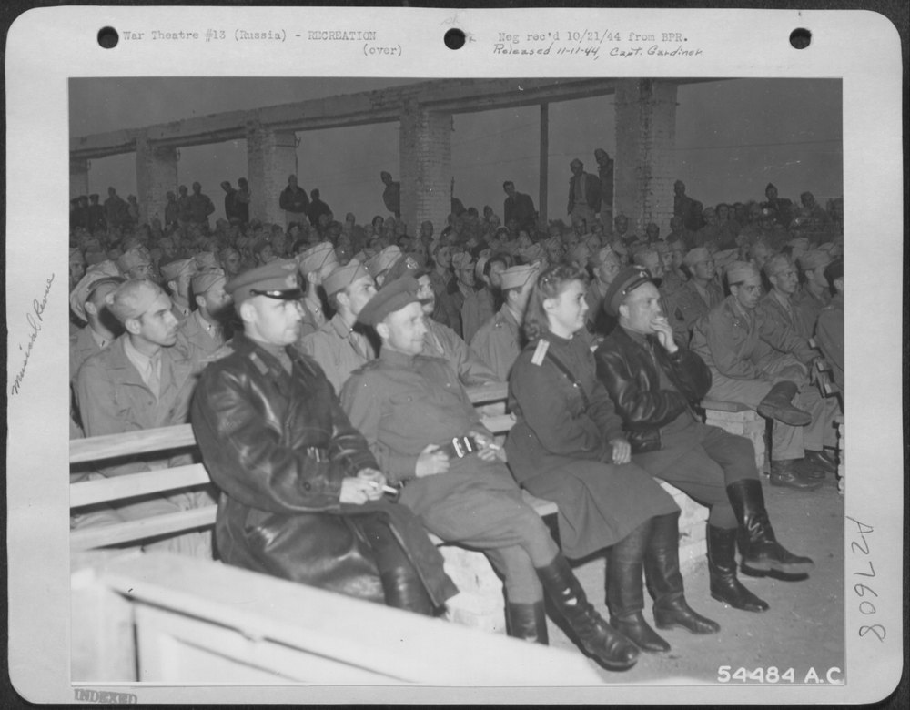 Americans and Russians at concert