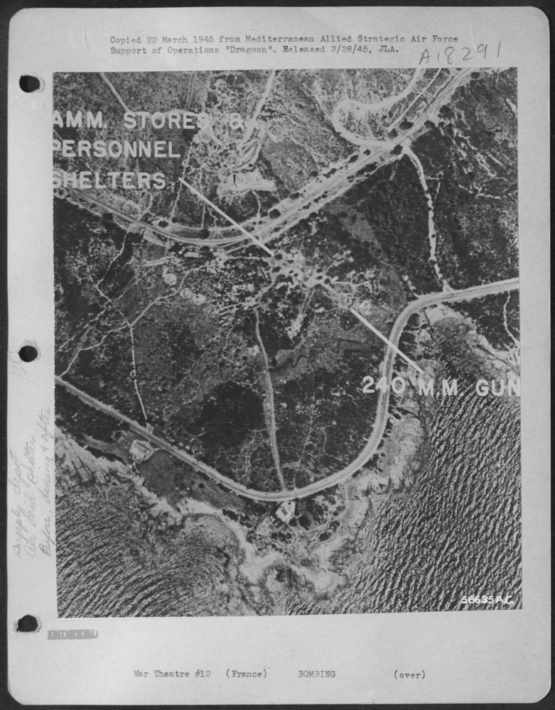 Ammunition stores east of Frejus