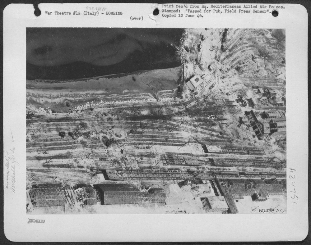 Ancona Marshalling Yards Bombed