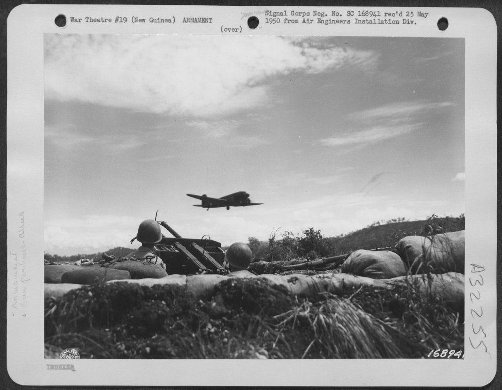 Anti-aircraft in New Guinea