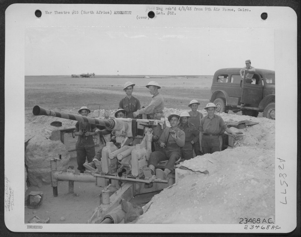 Anti-aircraft position North Africa
