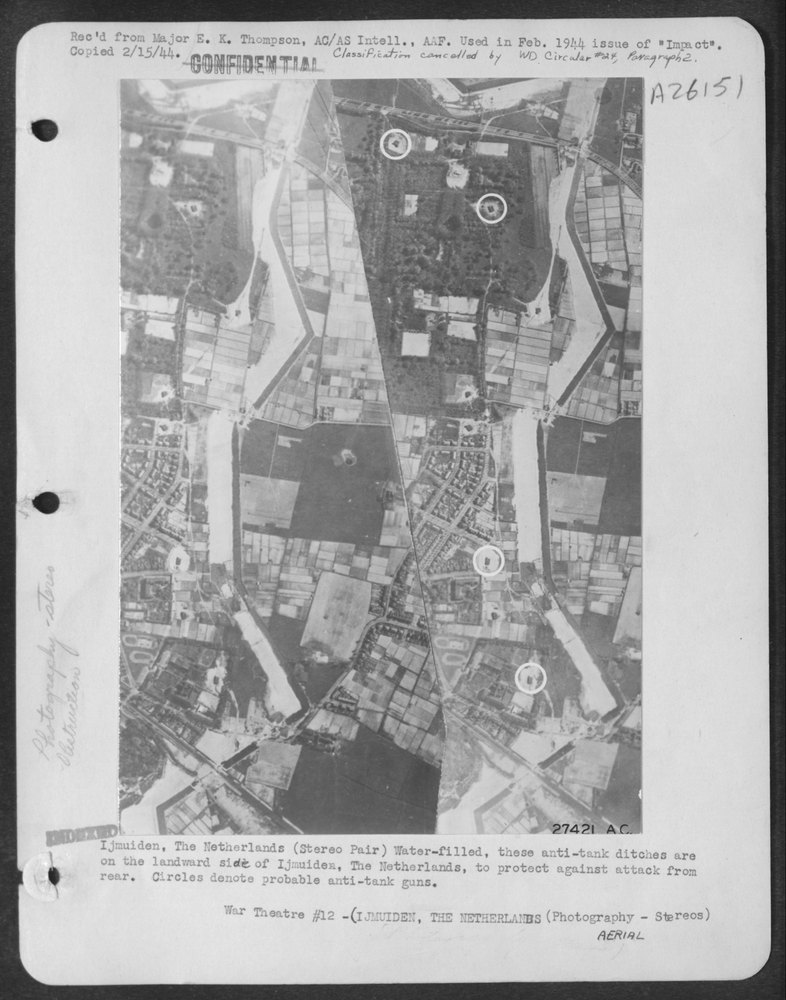 Anti-tank ditches at Ijmuiden