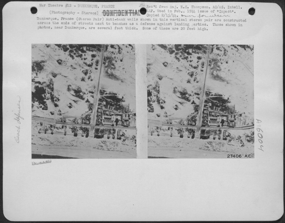 Anti-tank walls near Dunkerque