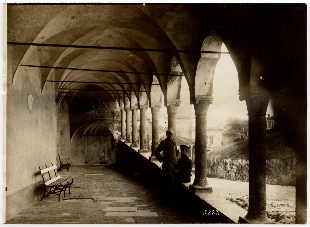 Arcade on Castle Hill in Udine