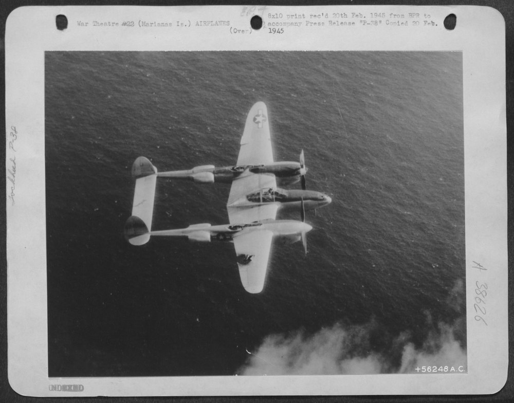 During a Recent Strike on Jap-held Iwo Jima