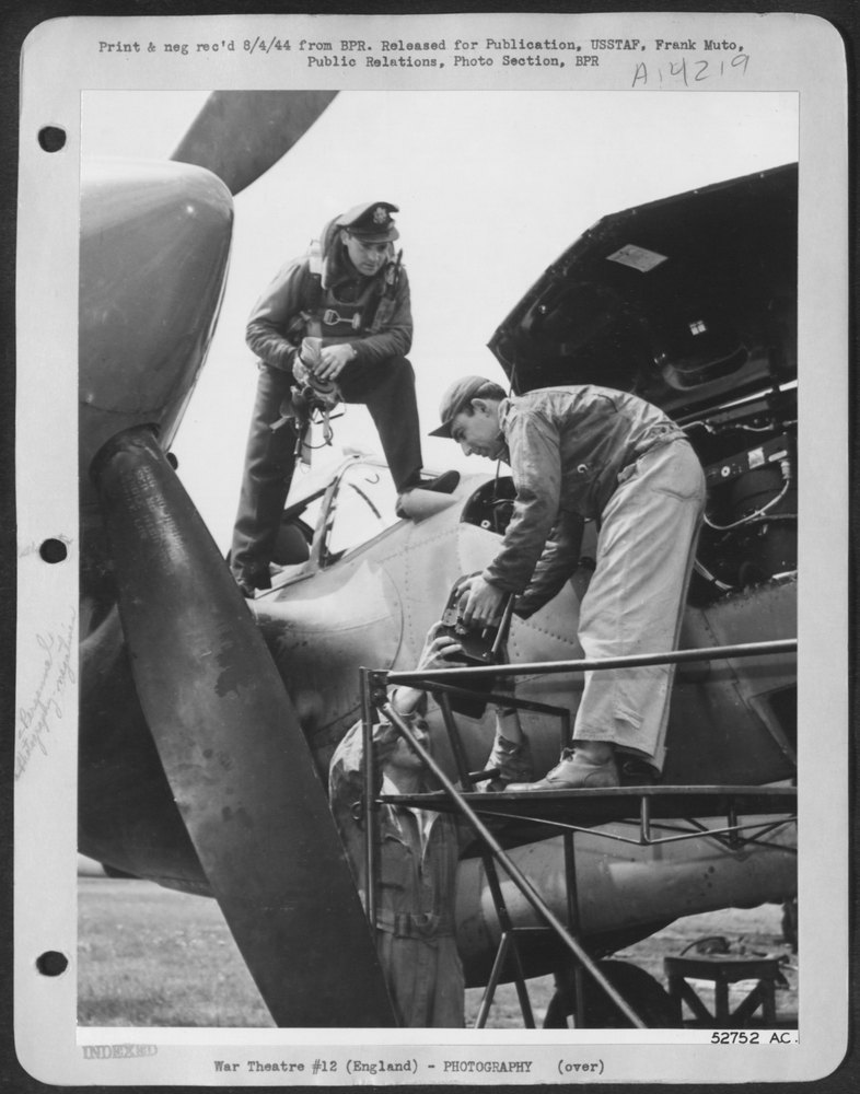 As soon as the plane has stopped moving, and before the pilot, 2nd