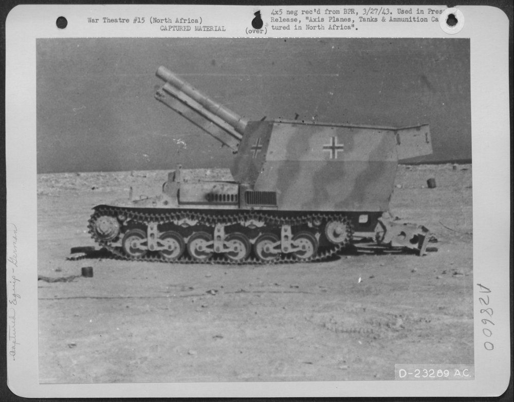 Assault gun in North Africa