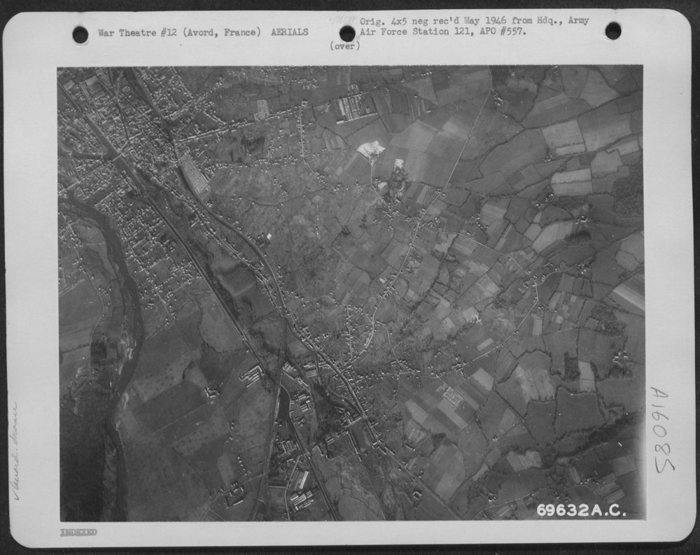 Avord France aerial view
