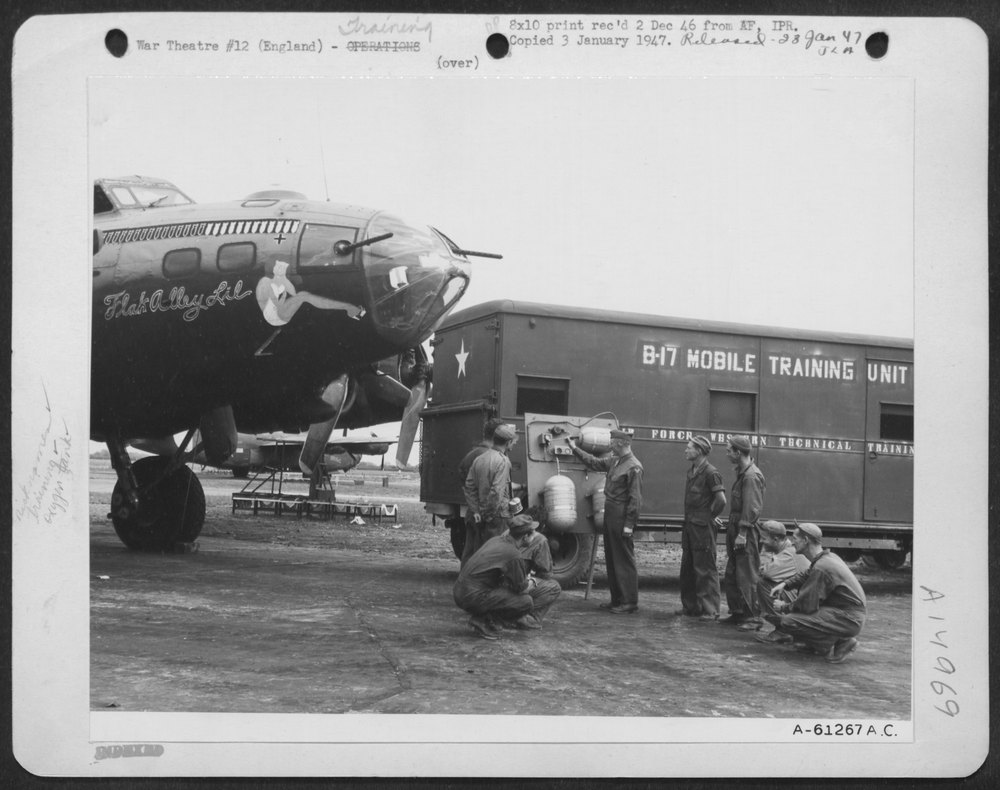 B-17 At English Air Base