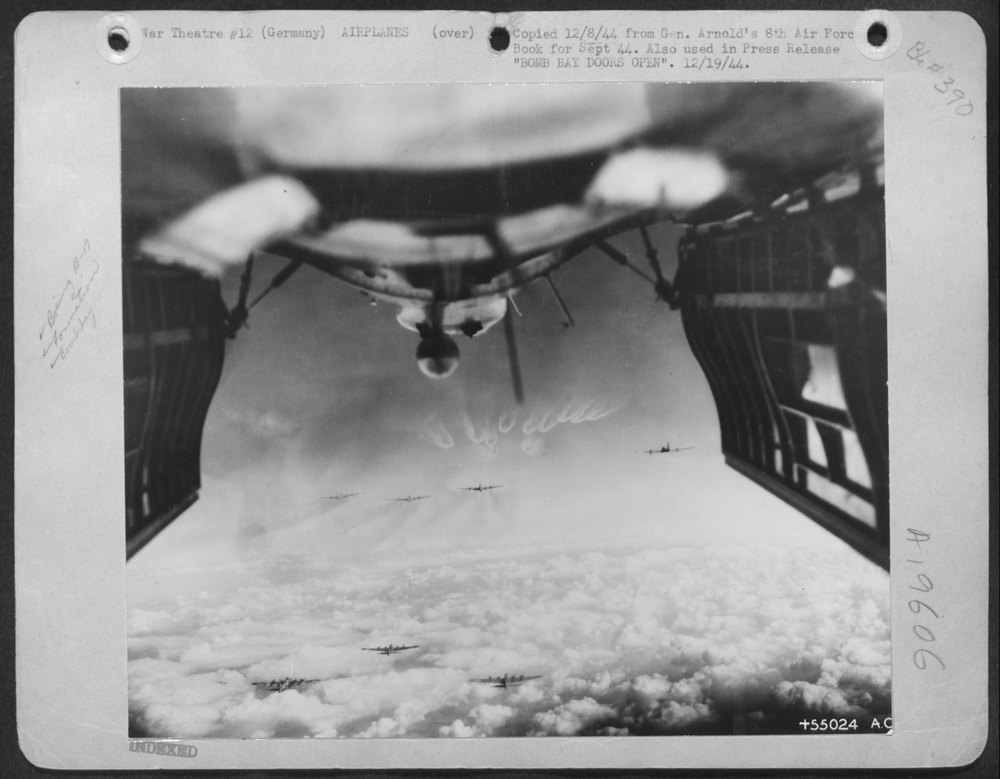 B-17 bombers over Merseburg/Leuna