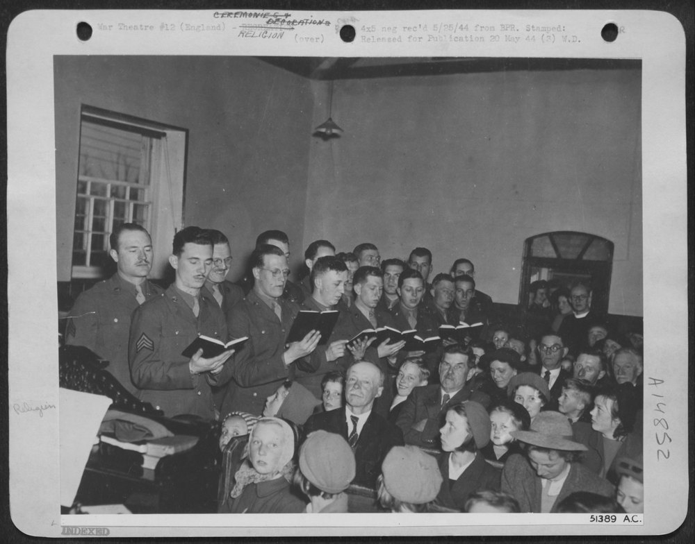 B-17 Choir Sings At Church
