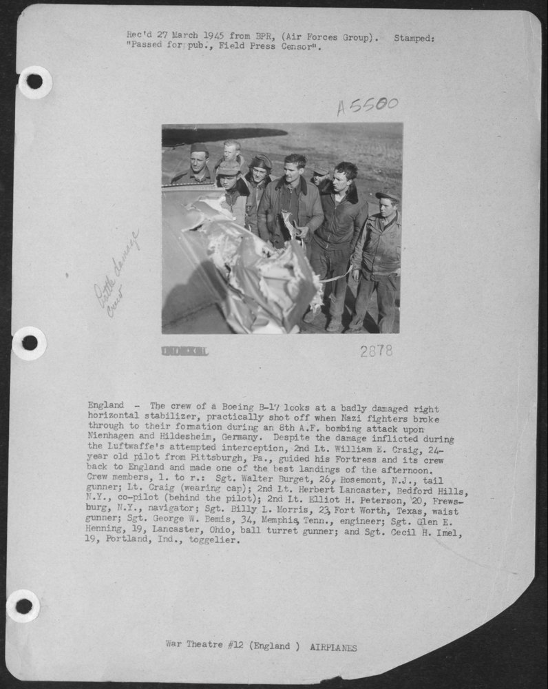 B-17 crew in England