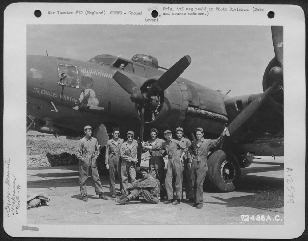 B-17 Eagles Wrath at 8th Air Force base