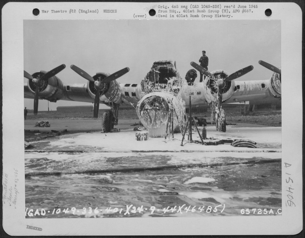 B-17 Explosion England